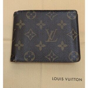LOUIS VUITTON Monogram Portefeuille Florin Bifold Wallet Pass Case SP1016 Brown